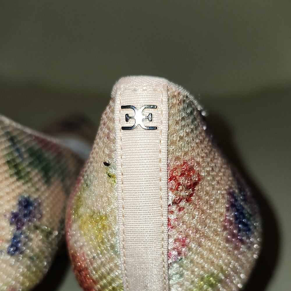 New - Sam Edelman "Hazel" Floral Sequin Heels - Picture 5 of 13